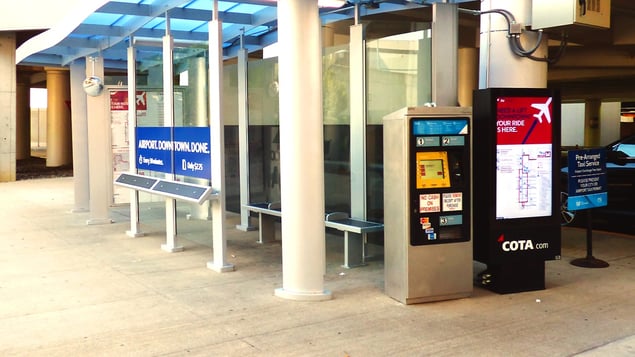 COTA - John Glenn Columbus International Airport - ViewStation ITSENCLOSURES outdoor lcd enclosure bus stop.jpg